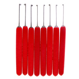 Loboo Idea 10 Pieces Door Lock Opener Locksmith Practice Unlocking Tool Set, Dimple Kaba Lock Pick Set Tools, Padlock Keys Remove Tools with Lock Picks