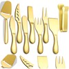 Premium Stainless Steel Gold Cheese Tool Set - 12 Piece