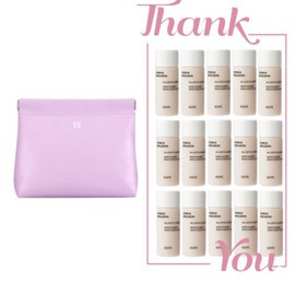 IOPE Signature Lavender Pouch + IOPE Stem 3 Emulsion Lotion 225ml (15 pieces of 15ml) Set / 시그니처 라벤더 파우치+아이오페 스템3 에멀전 로션 225ml (15ml 15개) 세트