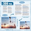 Dunzoom 300 Pcs Gospel Tract Card Salvation Plan Cards Bible