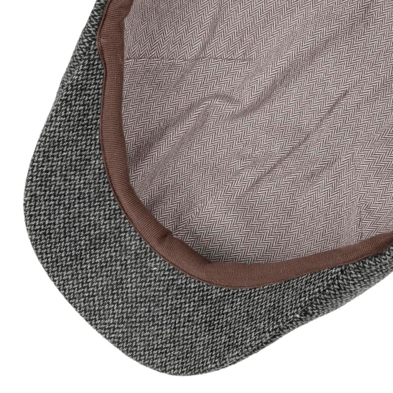 Stetson Texas Fine Herringbone Flat Cap Peaked Cap Men's –