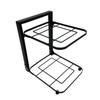 Kitchen Storage Shelf Carbon Steel Multilayer Black Pot and Pan