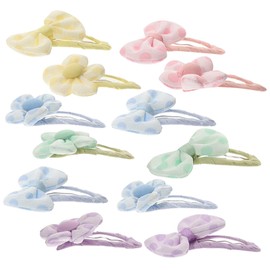 Baluue 12pcs Cute Boy Girl Hair Clips Cartoon Flower Bow Barrettes for Girls Mixed Color Hair Accessories for Toddlers and Boy Girl for Birthdays and Holidays
