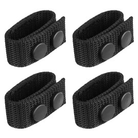 FEUNLEM Belt Keepers for Duty Belt 2¼" Wide - 4 Pack 1680D Nylon Tactical Belt Accessories with Double Snaps, Adjustable Fit for Police, Military & Law Enforcement