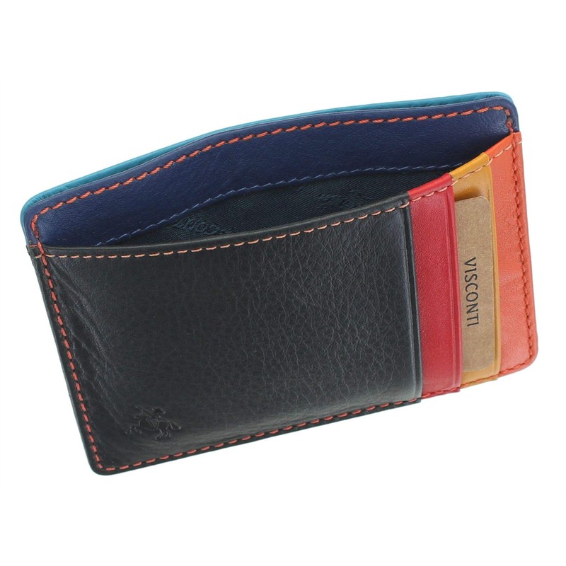 VISCONTI Slim Collection Stealth Leather Card Holder RFID Blocking VSL58