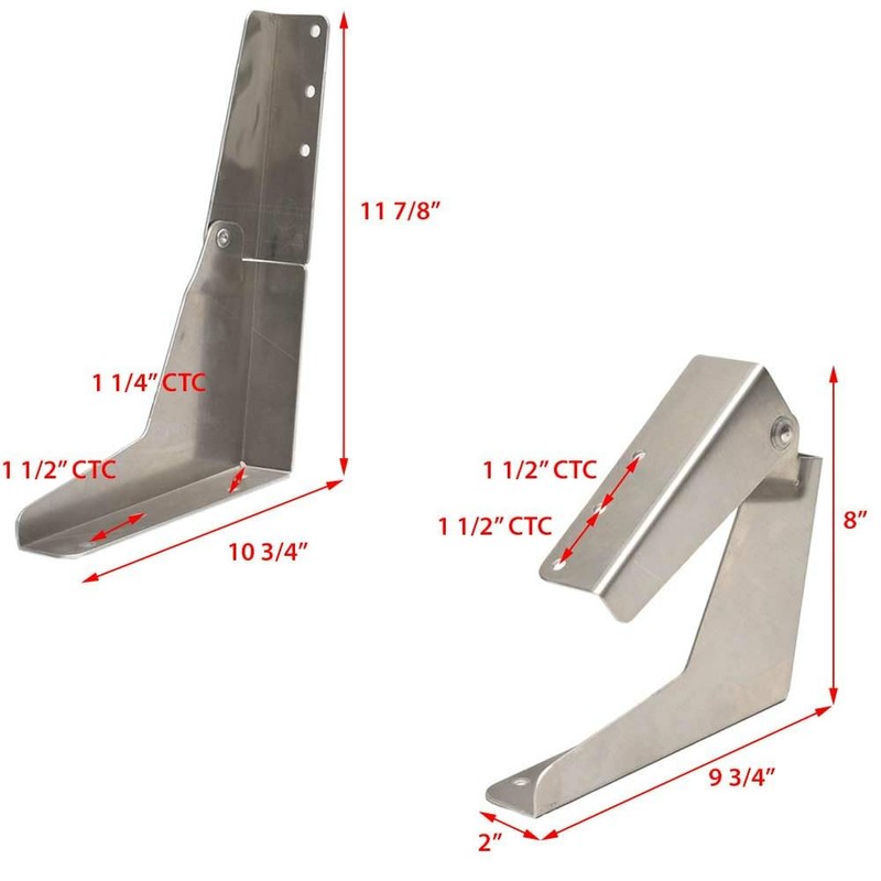 Bass Cat Boat Seat Hinges P1218365 | 10 3/4 x