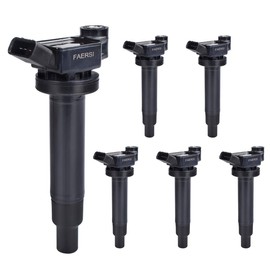 Paquete de 6 bobinas de encendido para motor 1MZFE solamente, 3.0L V6, 2000 01 02 03 04 Avalon, 02-06 Camry, 01-03 Highlander Sienna, 99-03 ES300 RX300, 6731301, C1175, UF-205 67