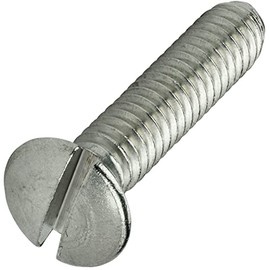 4-40 x 1/2" Slotted Oval Head Machine Screws Kit Hardware Stainless Steel 18-8 Pack of 100 Fastener Set LS01062F