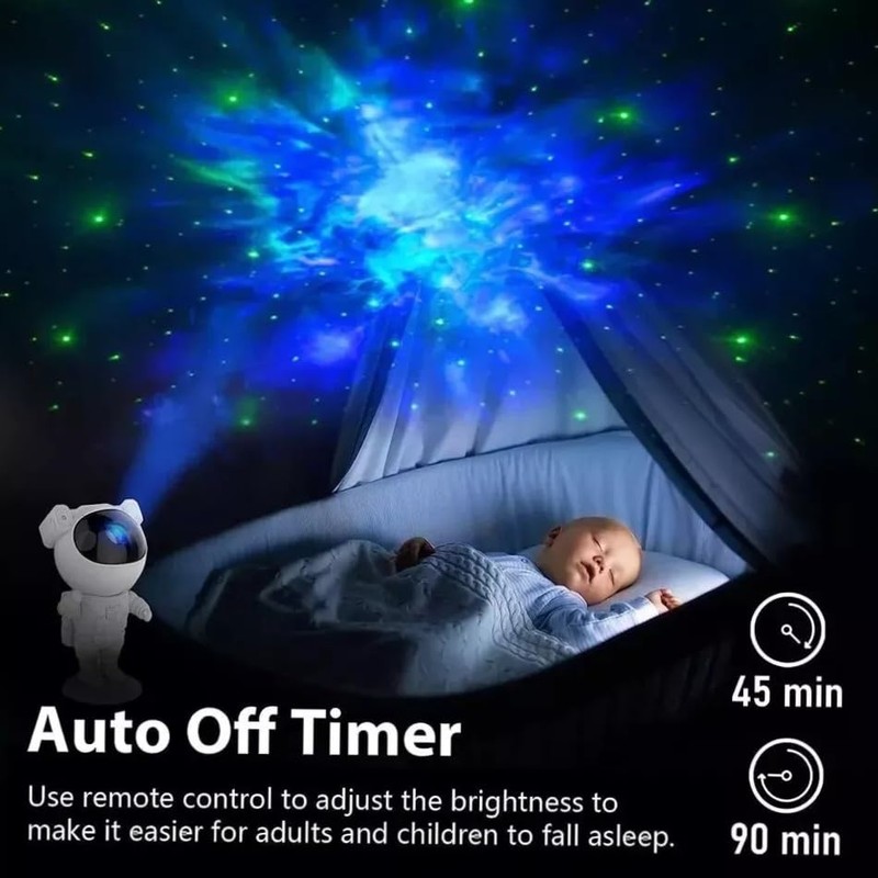 Astronaut Galaxy Star Projector with Nebula, Timer & Remote, Adjustable