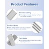 2.5" Carbide Paint Scraper Blades, Double-Edged Reversible Replacement Tungsten Steel