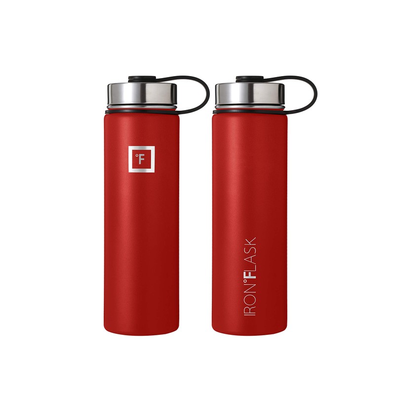 Iron Flask Sports Water Bottle - 22 Oz, 3 Lids