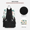 KUEJOP Tennis Backpack Palm Tree Little Flowers Pattern Gym Bags