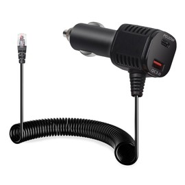 Hodeoo Hodeoo Radar Detector Power Cord with USB and USB-C Mobile Phone Fast Charging Port for Escort MAX 360, MAX 360c, IX, IXc, 9500 IX, MAX II, MAX 3, MAX 360 MKII, MAXcam 360c, Redline 360c etc