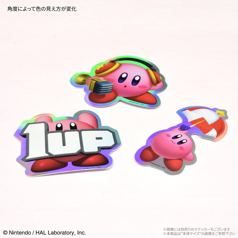 Gourmandies BKBY-19A Kirby Star Character Tam Sticker Big 1UP
