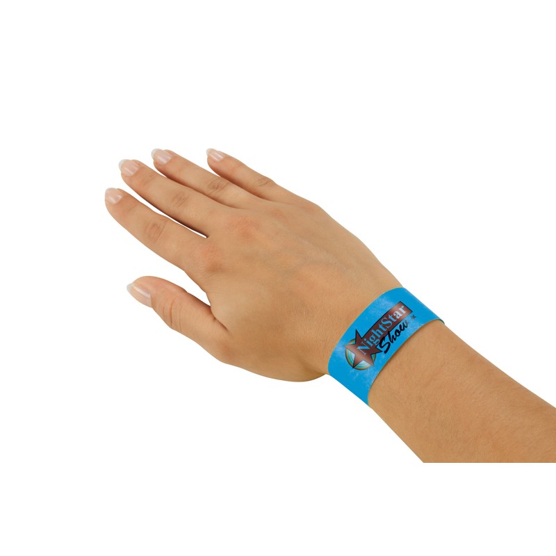 Sigel 255 x 25mm Soft Neon Event Wristbands - Blue