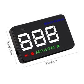 COHEALI Car Display with GPS Speedometer Alarm Vehicle Dashboard Projector Lightweight Easy to Install Automatic Brightness Compatible with All Cars