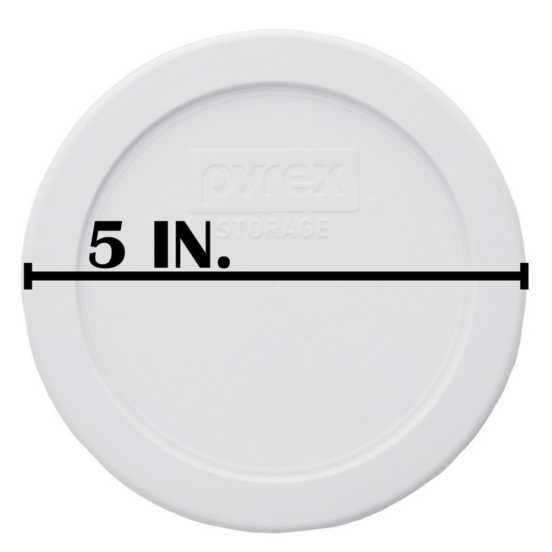 Pyrex 7200-PC 2 Cup White Food Storage Replacement Lid (2-Pack)