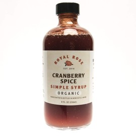 Royal Rose Organic Cranberry Spice Syrup, 8 oz