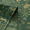 GAMUSI Tablecloth Christmas Jacquard Golden Thread Dining Table Square Christmas