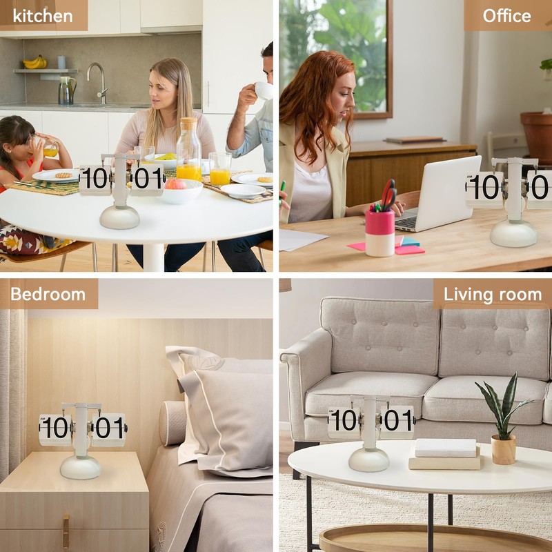 Flip Clock, Retro Digital Flip Down Clock Retro Vintage Design