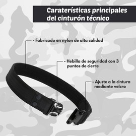 Damakbi Tactical belt, police belt, safety belt, tactical police belt, belt buckle, work belt, military belt, durable buckle, black, one size, black