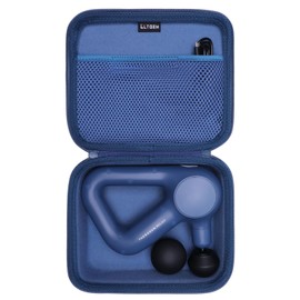 LTGEM Massage Case Compatible with TheraGun Relief Handheld Percussion Massage Gun/Neck/Back/Leg/Shoulder Massage Gun - Travel Protective Carrying Storage Bag, Blue(Case Only)