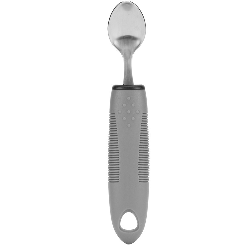 5pcs Special Supplies Adaptive Utensils Stainless Steel Rubber Handle Elderly