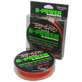 BoneHead Tackle Braided LINE 4X 12LB / 150 Yards/Orange HIGH-VIZ