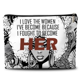 Rone168 Black Girl Stuff, Gifts for Black Women, Sister Bags for Black Women, Organizer Bag, 10x7 Inches