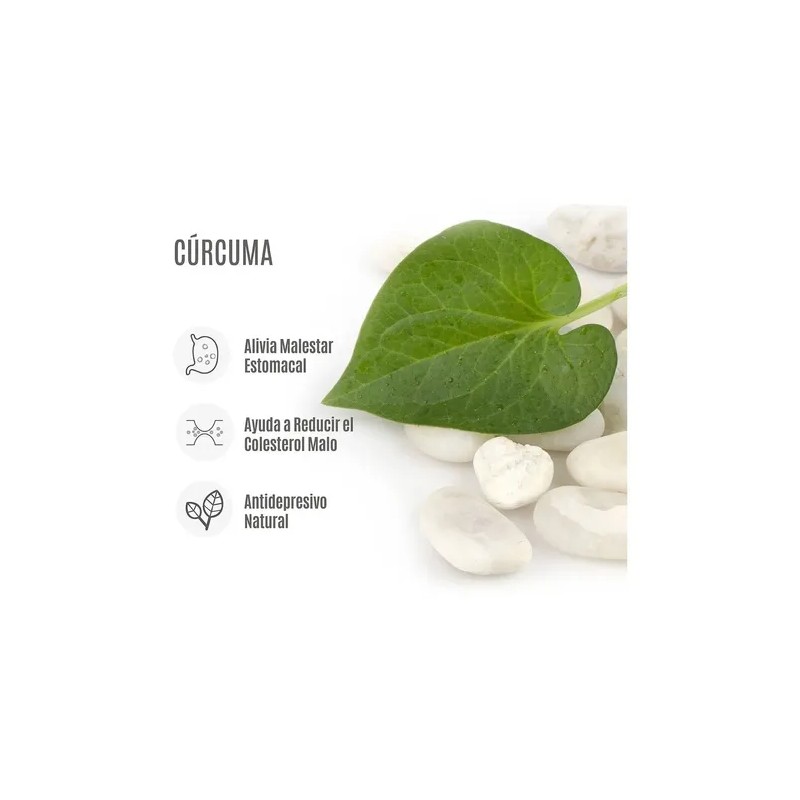 Cúrcuma Vitamina Antioxidante Cápsulas Naturelab Sabor