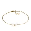 Fossil Women's Stainless Steel MOP Butterfly Bracelets, Color: Gold (Model: