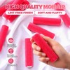 Leumoi 24 Pcs 4 Inch Mohair Paint Roller Covers 3/16"