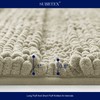 subrtex Bath Mats for Bathroom Non Slip Luxury Chenille Striped