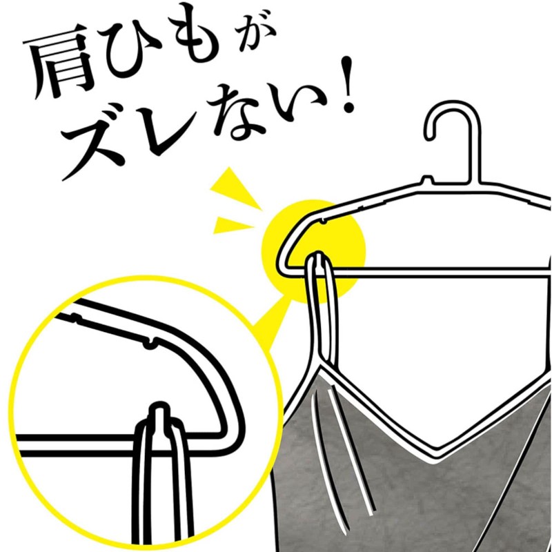 OHE Laundry Hangers, White, Height 7.1 x Width 1.5 x
