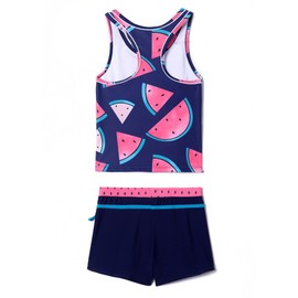 PROALLO - Traje de baño de verano para niñas pequeñas, tankini de dos piezas, Sandía, 10-11 Años