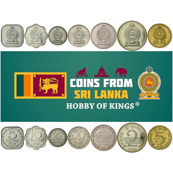 HOBBY OF KINGS 7 Coins from Sri Lanka | Sri