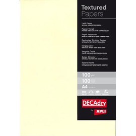 APLI 012369 100 g Pack of 100 A4 Sheets – Cream