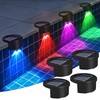 rerekiki Poolside Solar Light for Inground Pool, 4 Pack Above