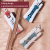 Folding Clothes Hanger, 8 Pcs Folding Clothes Hangers with Clips