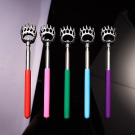 Hyojason Bear Feet Antenna Stainless Steel Back Scratching Chicken Feet Portable filial son blue 10ea