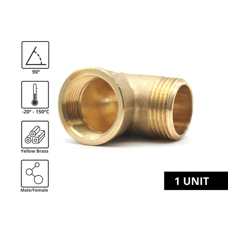 DOJA Barcelona | Thread Fitting 90º | 3/4 Inch Male