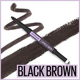 Maybelline New York Express 2-In-1 Pencil and Powder, Eyebrow Makeup, 262 Black Brown, 0.02 Fl Oz,1 Count (Pack of 1)