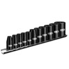 BLACKROBOT E Torx & Star Socket Set With Rail, 11-Piece