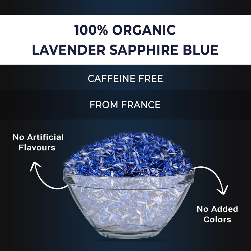 Organic Lavender Sapphire Blue Herbal Tea - Natural Rich Source