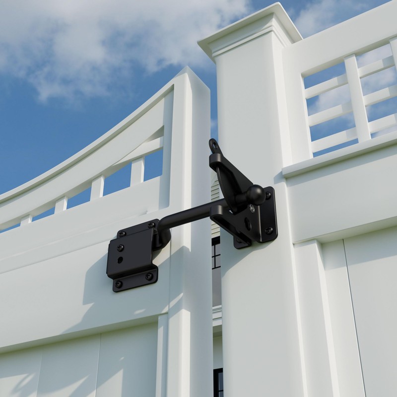 WINSOON Self Locking Fence Gate Latch for Wooden Fence Heavy