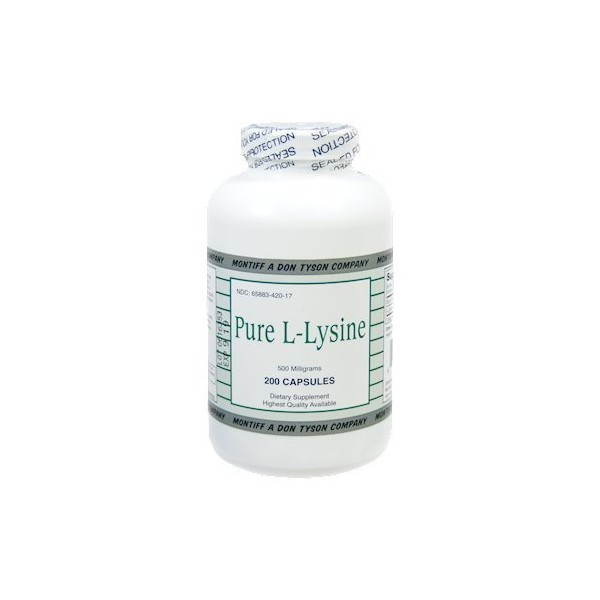 Pure L Lysine 500 mg 200 Cap