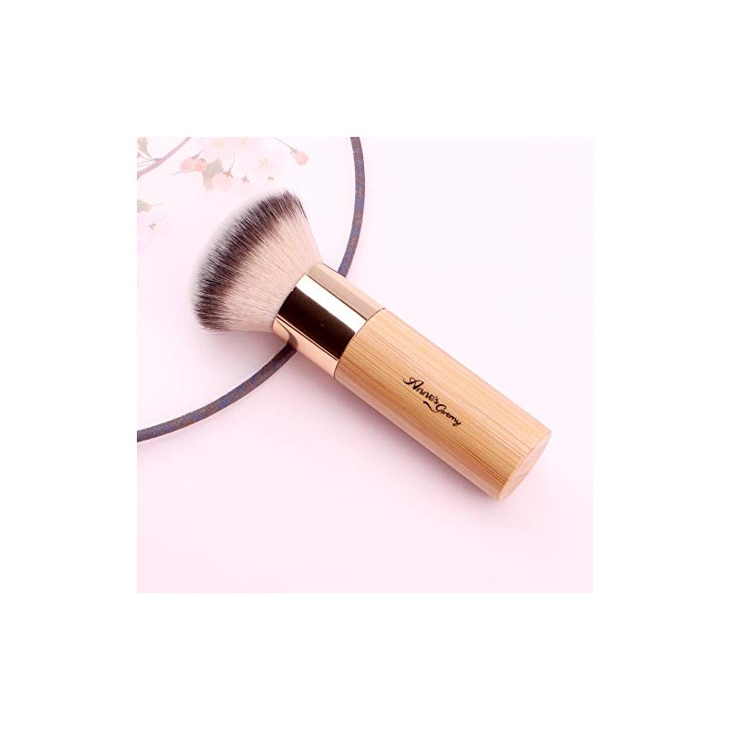 Anne Giverny Brocha Maquillaje Base Bronceador Polvo Suelto Acabado Rubor