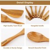 Wooden cooking utensils Wood Spoons for Cooking,Nonsti
