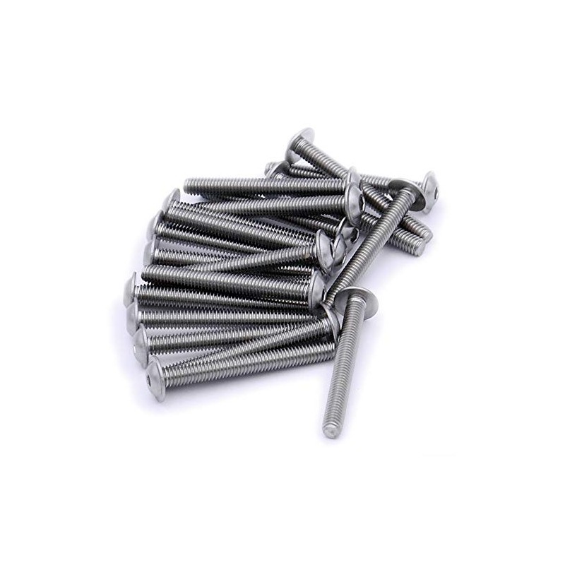M3 (3mm x 40mm) Flanged Hex Socket Button Machine Screw