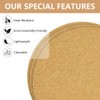 Flintronic Set of 6 Pot Coasters, 18 cm Diameter, Cork
